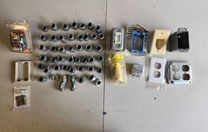 lot 199 image: Assorted Electrical Components and Fittings Lot