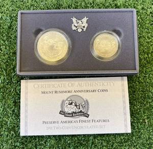 1991 Mount Rushmore 2 Coin Uncirculated Set