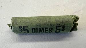 Full Roll (50) Silver Roosevelt Dimes