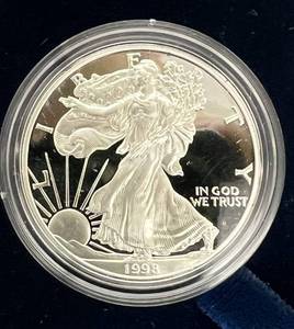 1998 American Eagle 1 Oz Proof Silver Bullion Coin