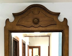 lot 32 image: Vintage Wooden Wall Mirror