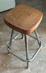 lot 222 image: Vintage Stool