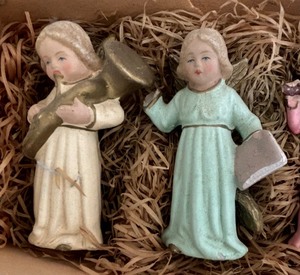 lot 274 image: Six Vintage Angel Figurines from West Germany US Zone