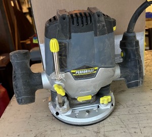 lot 454 image: Performax 241-0974 Variable Speed Plunge Router with Micro Depth Adjustment