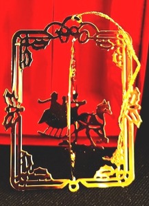 lot 96 image: Cadillac 24 KT Gold Finish 1990, 1991 and 1992 Ornaments