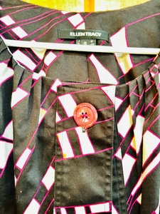 lot 310 image: Fun Purple, White and Black by Ellen Tracy Bouse  Jacket
