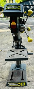 lot 374 image: Performax 10 Inch Bench Top Drill Press with Dual Laser Guide and Work Light