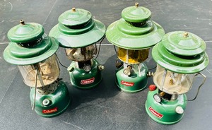 lot 382 image: Four Vintage Coleman - Pyrex Lanterns