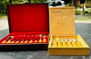 lot 383 image: Two Sets of Wooden Carving Chisels