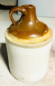 lot 395A image: Vintage Stoneware Whisky Jug