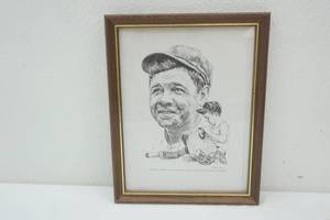 lot 31 image: drawing of Babe Ruth