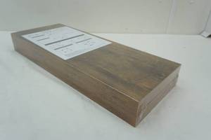 lot 135 image: New floating shelving, wood color
