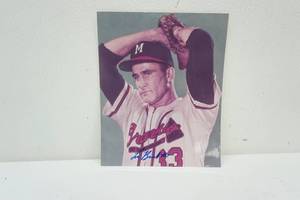 lot 148 image: Lou Burdette 2007 signed photo 8x10