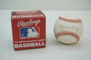 lot 167 image: signed baseball