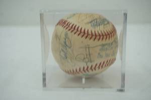 lot 168 image: signed baseball