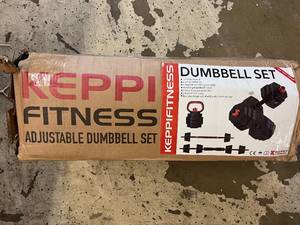 lot 3 image: KEPPI Fitness Adjustable Dumbbell Set