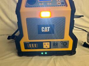 lot 12 image: CAT - 3 in 1 Professional Power Station with Jump Starter and Compressor - 4 USB Ports and Outlet