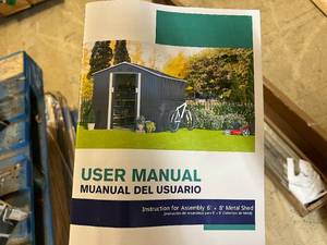 lot 56 image: 6 x 8 Metal Shed