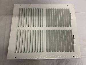 lot 62 image: Pro Select 12 x 10 White Sidewall Ceiling Register