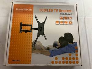 lot 65 image: Focus Mount Tilt and Swivel TV Bracket