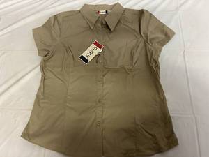 lot 78 image: 6 Short Sleeve Clique DressWork Shirts - XL