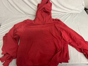 lot 80 image: 6 Clique Red Hooded Sweatshirts - Medium