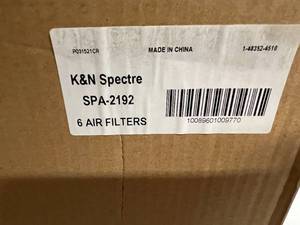 lot 103 image: 6 K&N Spectre Air Filters