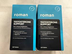 lot 114 image: 2 Packs of Roman Testosterone Support