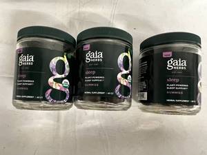 lot 119 image: 3 Bottles of Gaia Herbs Sleep Support