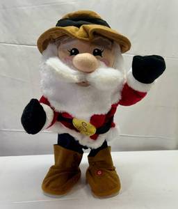 New Animated Cowboy Santa