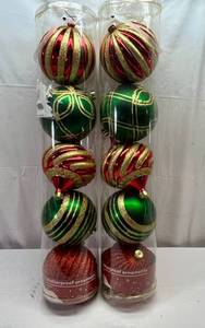 10 New  Shatter Proof Ornaments