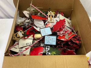 Box FULL of New Christmas Picks-Stakes, Clips & Hanging