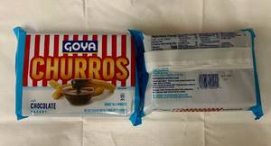 F. 2x Goya Churros with Chocolate Sauce
