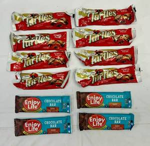 8x 1.76oz(3pcs) Turtles & 4 Enjoy Life Chocolate Bars