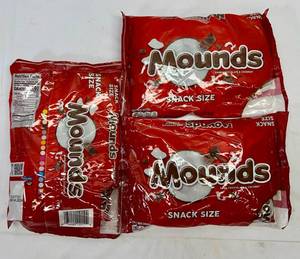 3x 11.3oz Mounds Bars-Snack Size