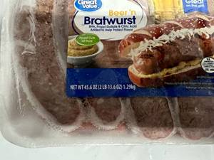 2x 45.6oz Beer n Bratwurst(12per Package)