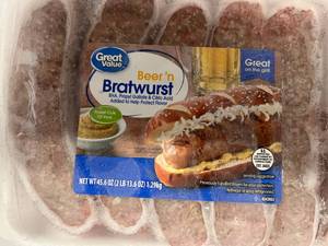 2x 45.6oz Beer n Bratwurst(12per Package)