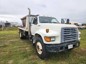 1997 Ford F800 F Series Conventional Cab Flatbed Truck