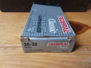 Box of 20 Federal 30-30 win 170gr SPRN