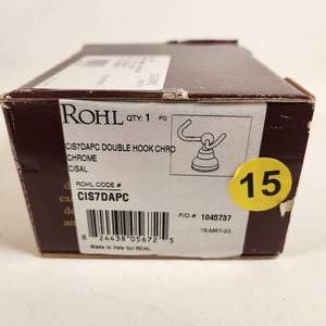 Rohl CIS7DAPC Double Hook Chrome