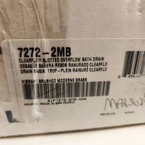 Kohler 7272-2MB Clearflow Slotted Overflw Bath Drain