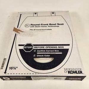 Kohler 20467-0 Stonewood Quiet-Close PB Toilet Seat