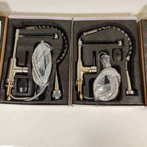 Lot of 2 OWOFUN Brush Nickel Kitchen Faucets