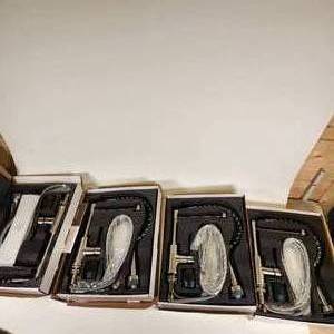 Lot of 4 OWOFUN Brush Nickel Kitchen Faucet