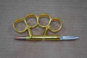 lot 18 image: Brass PenKnife Paper Weight