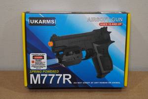 lot 32 image: UKArms M777R Spring Powered Airsoft Gun with Laser