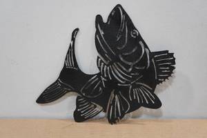 lot 54 image: Laser Cut Steel Bass Cutout