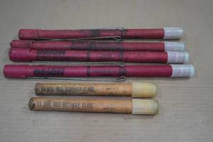 lot 122 image: Vintage Highway Safety Flares