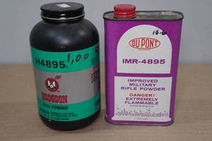 lot 170 image: 2 Partial Cans of 4895 Rifle Powder