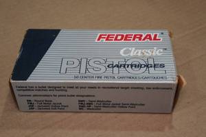 lot 180 image: 50 Federal Classic .45 Colt 225 Gr Semi Wadcutter HP Ammo